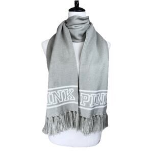 Women's PINK by Victoria's Secret Scarf Gray w/ White Logo
